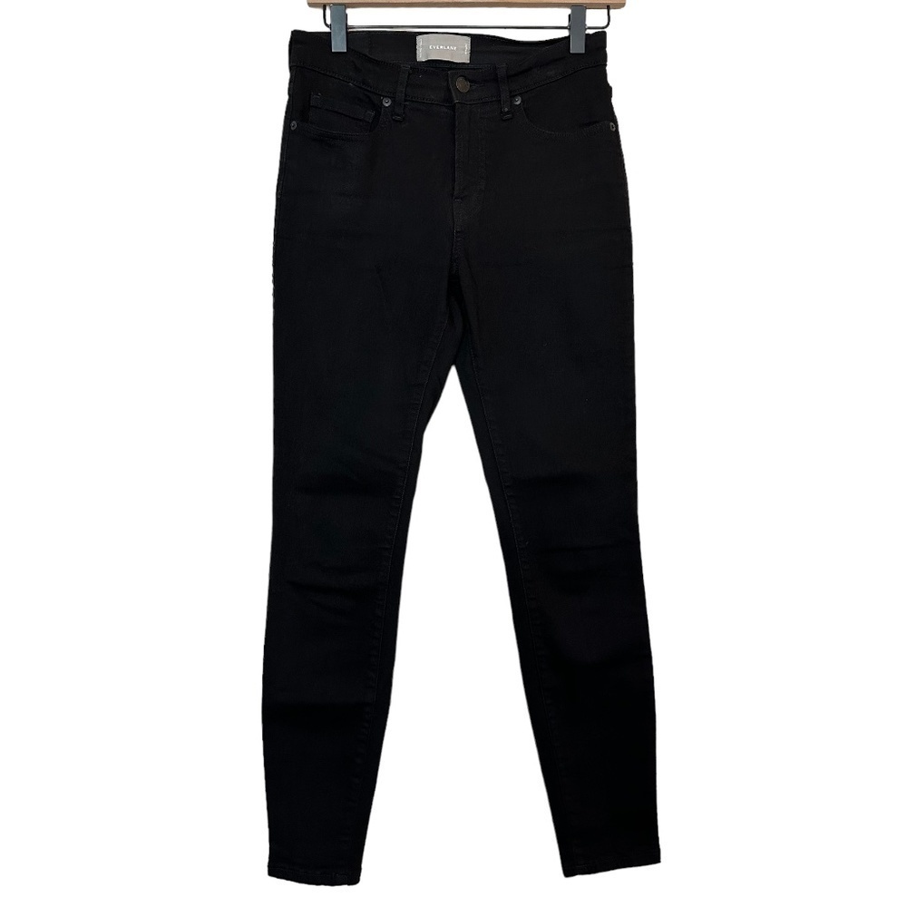Everlane Women's Size 28 Regular Black Skinny Mid Rise Stretch Zip/Fly Closure